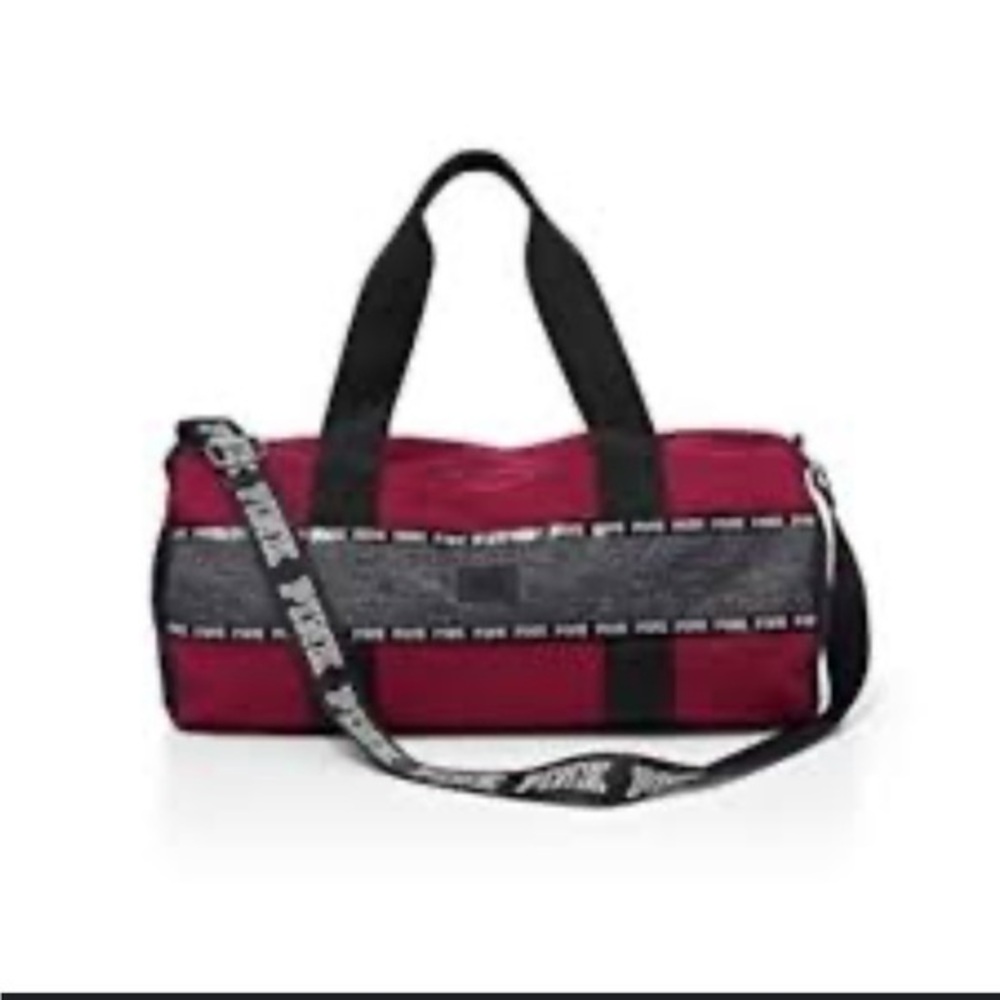 Pink Victoria’s Secret Gym Duffle Weekender Bag
